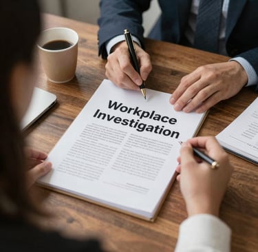 Independent Workplace Investigations with no caption