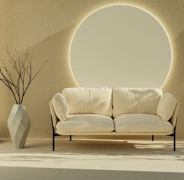 Cream-mirror-back-sofa