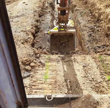 digging a widespread footing