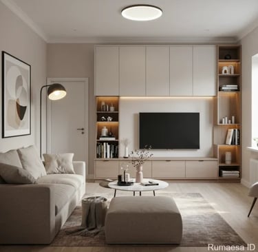 Interior rumah kecil modern