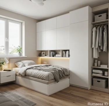 Interior kamar tidur kecil