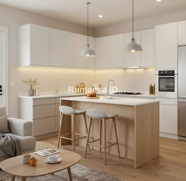 kitchen set modern bahan plywood