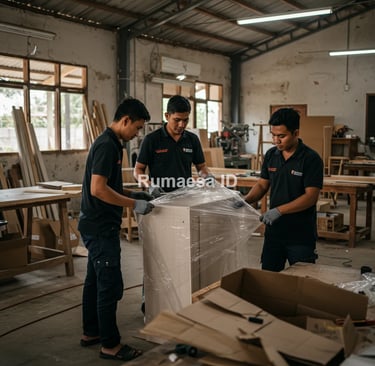 Proses Packing Furniture