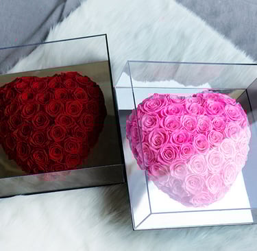 Heart-Shaped Acrylic Bucket