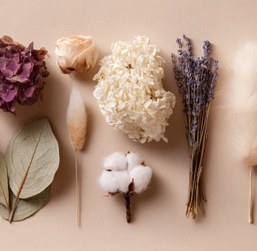 Preserved flower materials