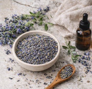 Lavender herbs traditionally used for relaxation and stress support