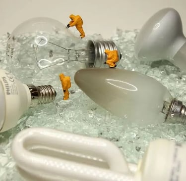 Recycler les ampoules 