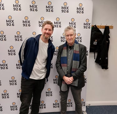 Alastair & Neil at the Mix 92.6 radio