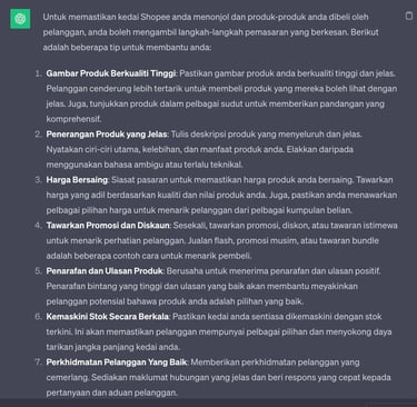 Chatgpt untuk pemasaran