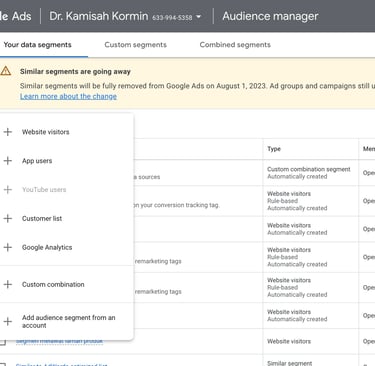 retargeting di dalam google ads