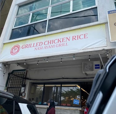 grilled chicken rice seri iskandar