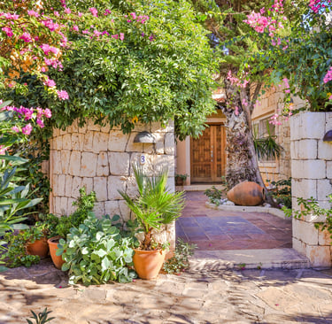 Courtyard Entry to Villa MAE