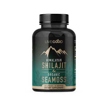 a bottle of LiveGood organic Shilajit