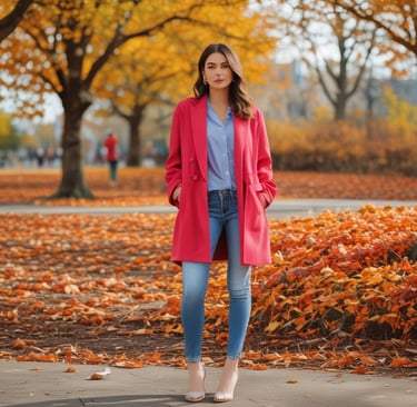 woman in black jacket standing near green water