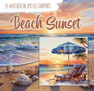 Commercial use summer vacation PNG clipart How to use PNG clipart ideas
