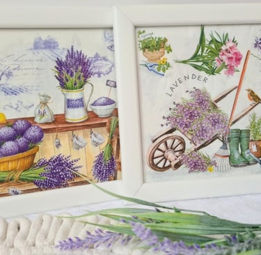 Easy DIY project - Framing Napkins as a Wall Art