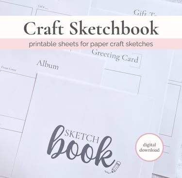 Printed sheets of free sketchbook.