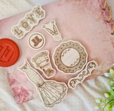 Beginner's guide for stamping - Different types of craft stamps: Rubber stamps vs. Clear stamps