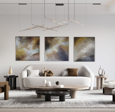 a living room with a couch and a table