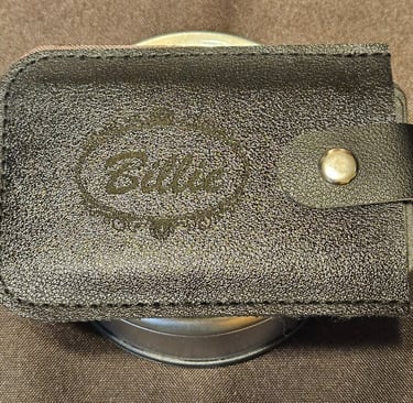 Larger view of credit card holder engraved on black leather