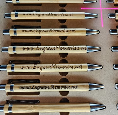 Customized bamboo ink pens