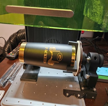 metal laser engraver making gold tumbler