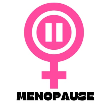 Pink female gender symbol with a pause in the circle