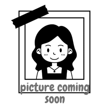 Cartoon of woman with dark hair announcing real picture is coming soon