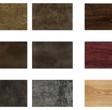 a variety of wood grained wood flooring samples