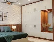 Bedroom with wardrobe five-star rating interior ambience
