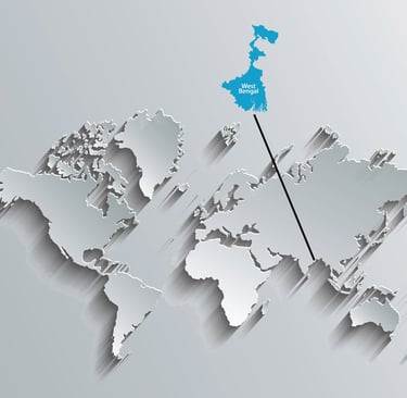 West Bengal Map in the world (c) WBIDC