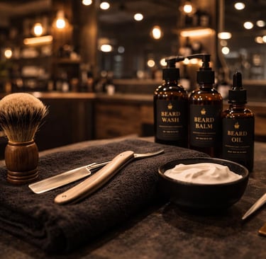 instrumentos arreglo de barba barberia