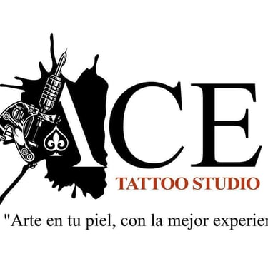 logo ace tattoo studio arte en tu piel con la mejor experiencia estudio de tatuajes quito