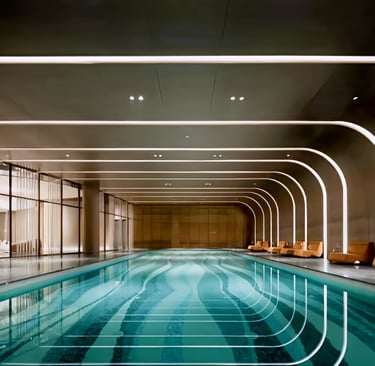 a luxury indoor resort pool
