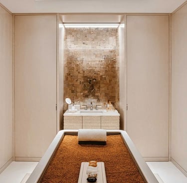 luxury spa treatment room design