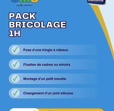 Pose d’étagère murale à Belfort – pack bricolage 1h