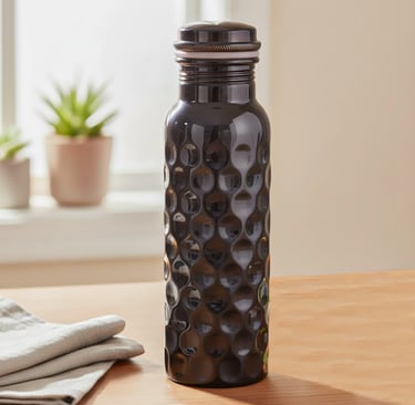 Hammered copper water bottle handcrafted eco-friendly sustainable gift and drinkware Canada