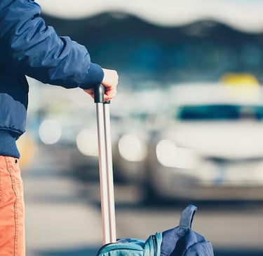 trolley koffer + taxi - taxi Groningen KNQ mobility