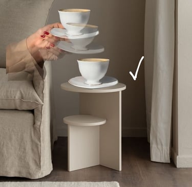 Affordances una mesa de auxilio al lado del sofa nos hace la vida mejor