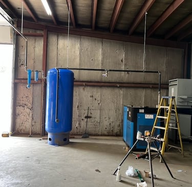 A pipe repair job in a commercial building in Horicon, WI.