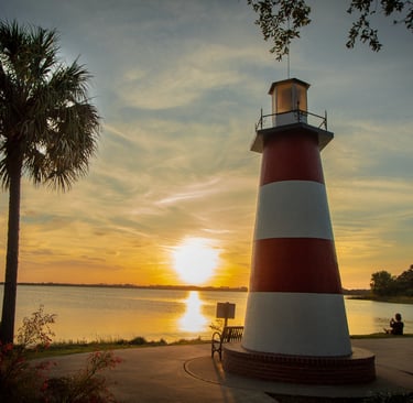 Light House at Mt Dora, central florida, historic small towns of florida