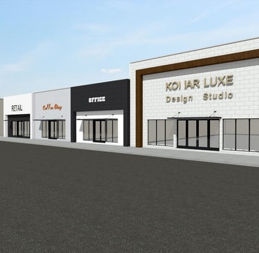rendering of commercial retail center