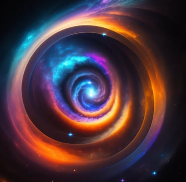 spirale lumineuse colorée. psycho-voyage avec christophe meunier à nantes thérapeute