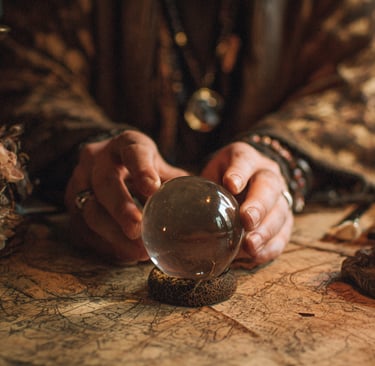 scrying with crystal ball