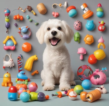 Two packages of pet milk substitute products are displayed, one for cats featuring a kitten, and one for dogs featuring a puppy. The packages are vibrant, with the cat product being blue and the dog product being blue and orange. A green plant leaf is partially visible on the left side of the image, with a soft beige background.