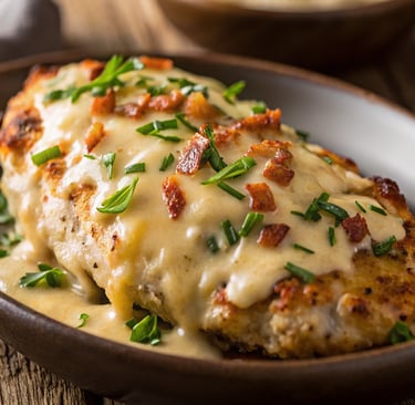 cheese covered chicken