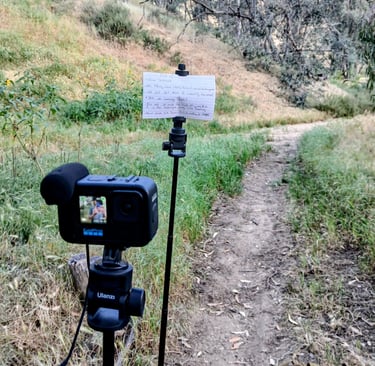 Gopro on a tripod