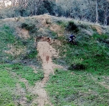 landing a hip jump on a mountain bike