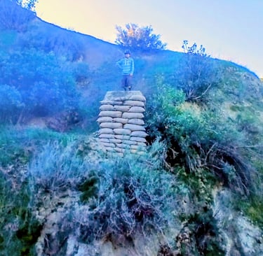Freeride mtb features at Hulda Crooks mtb park