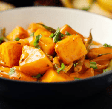 curry de patates douces et lentilles : plat sain et équilibré